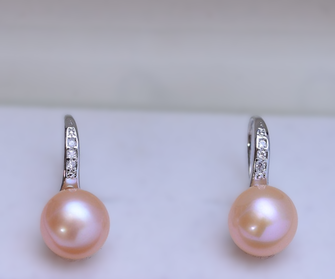 High Heel Elegance Pearl Studs 7-8mm (PE0008)