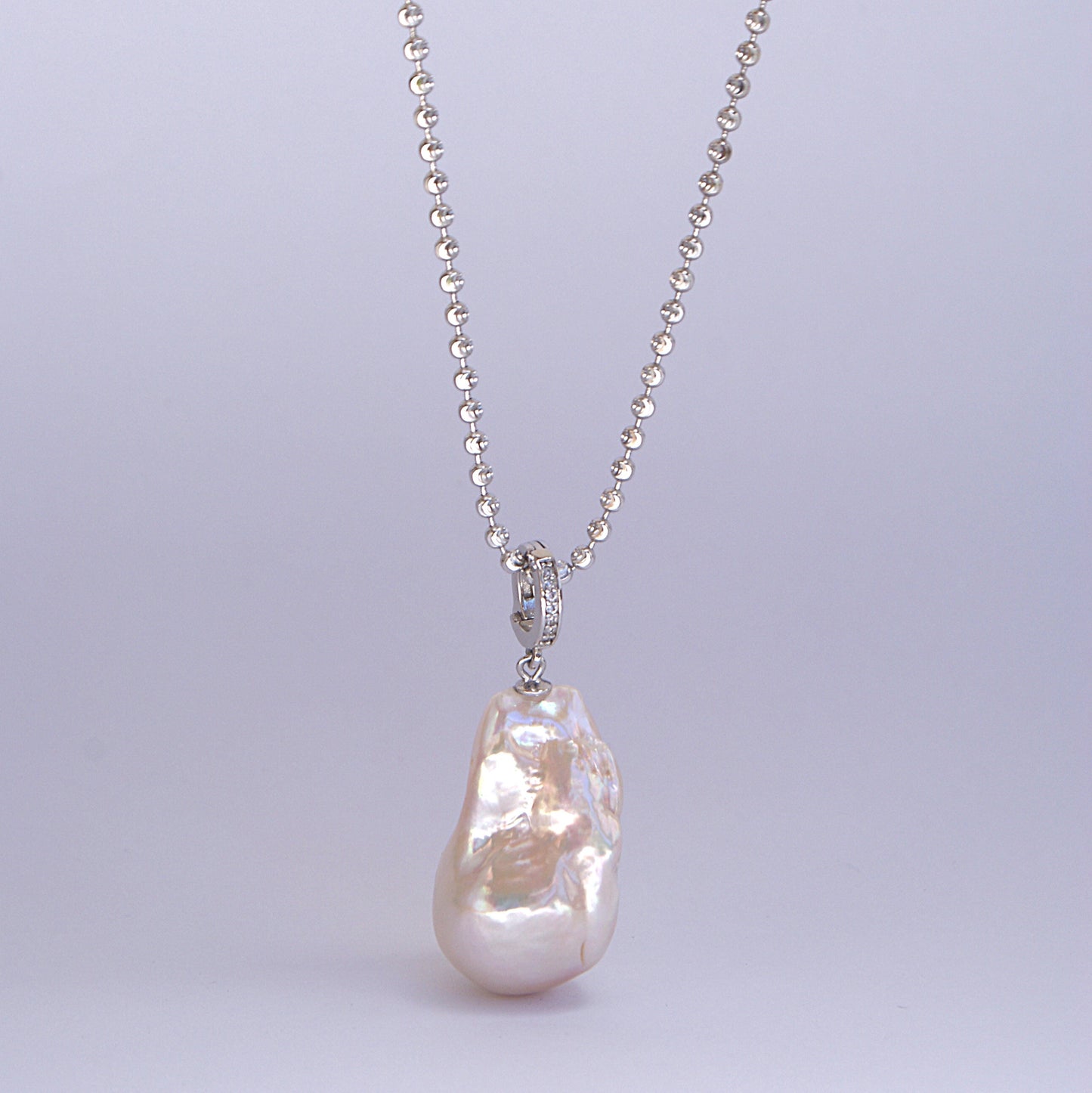 Baroque Freshwater Pearl Pendant Necklace [60cm adjustable] (PN0013)