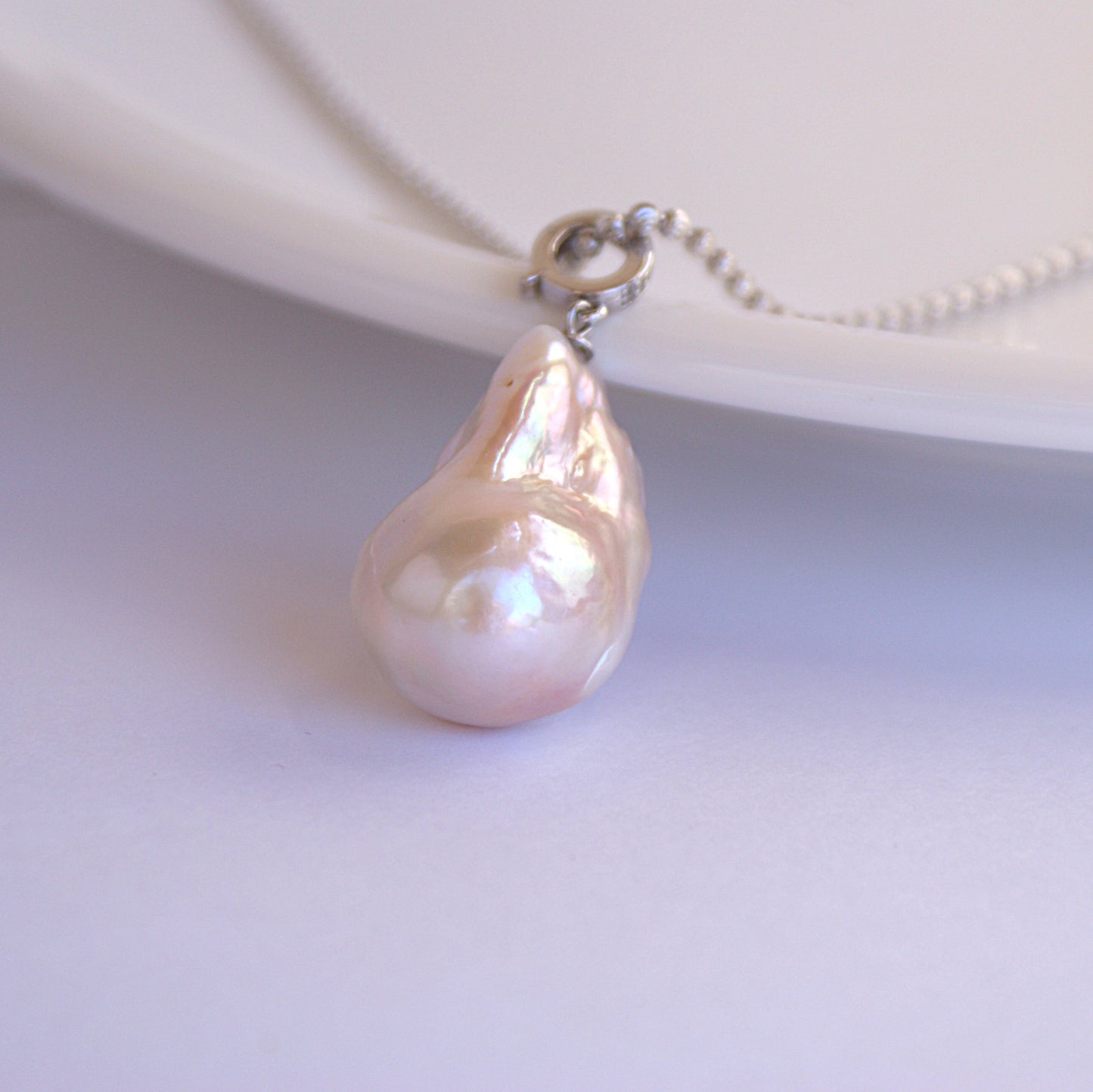 Baroque Freshwater Pearl Pendant Necklace [60cm adjustable] (PN0013)