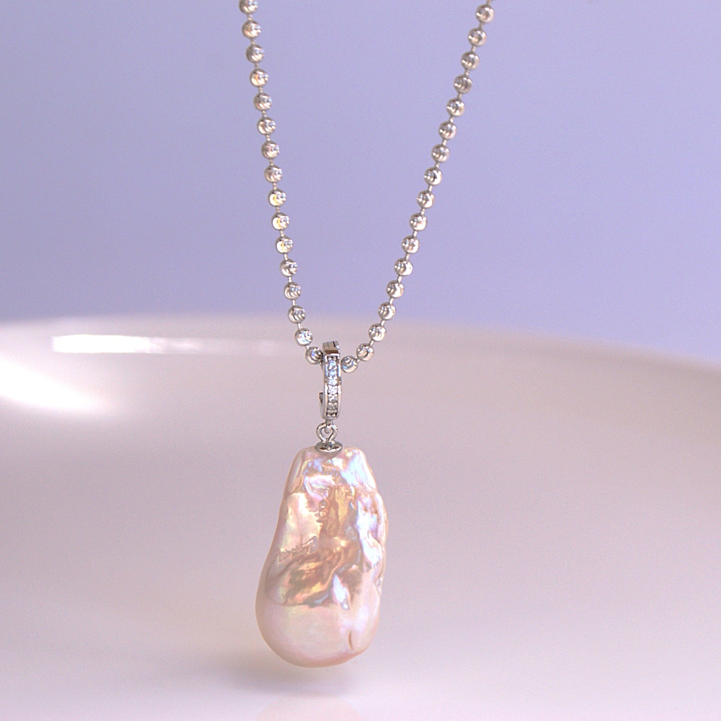 Baroque Freshwater Pearl Pendant Necklace [60cm adjustable] (PN0013)