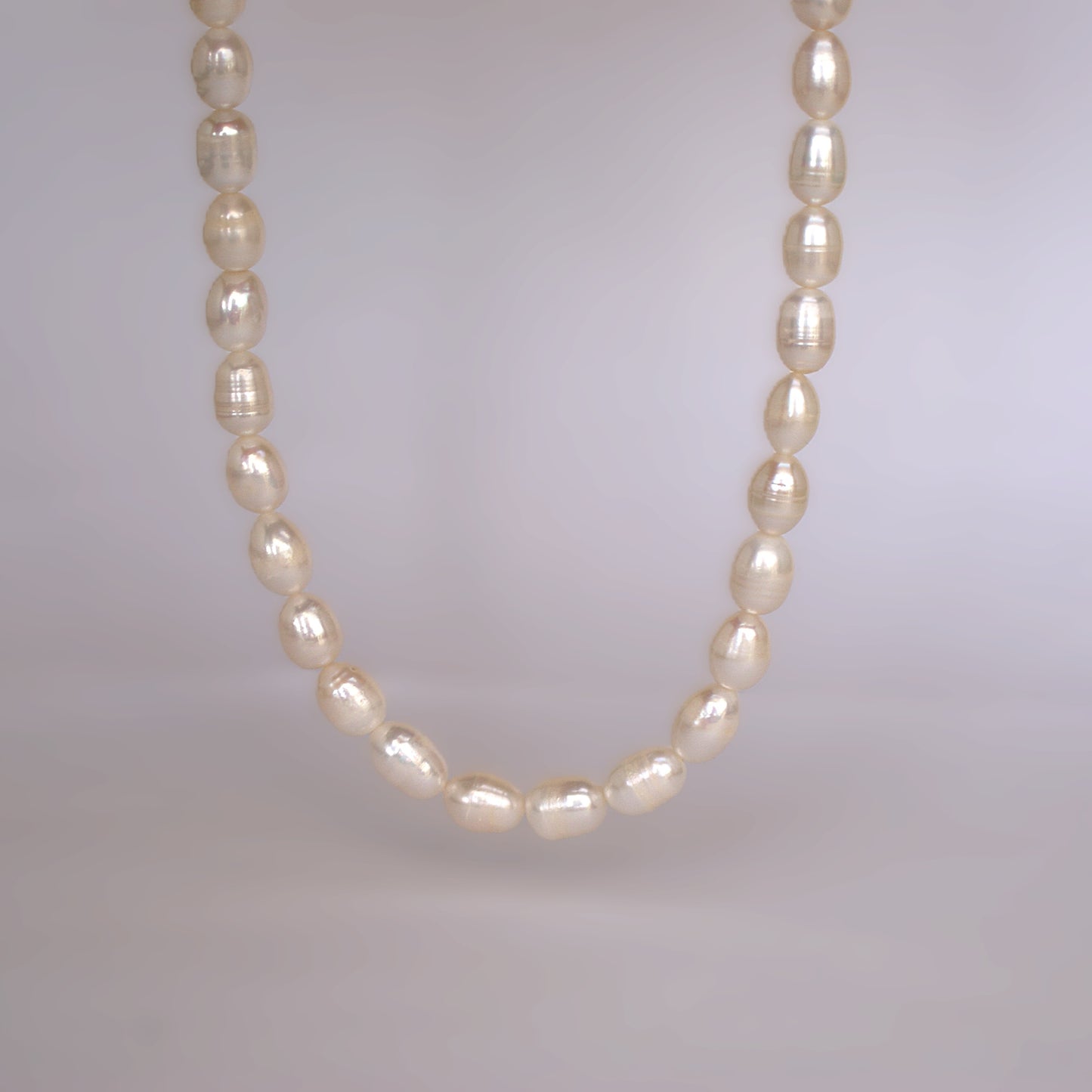 Freshwater Pearl Necklace 8.5-9.5mm [length: 40cm+5cm] (PN0018)