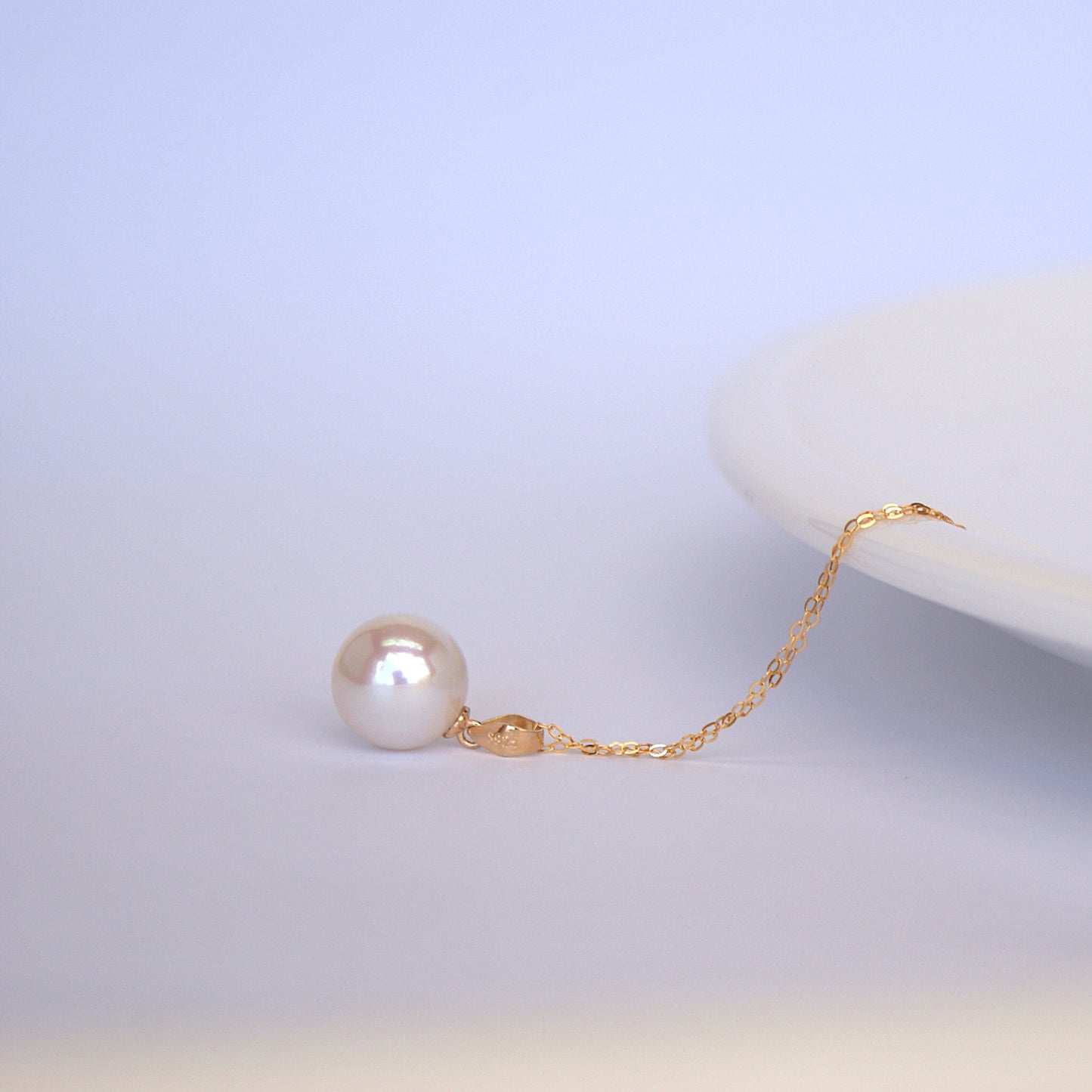 Freshwater Pearl Pendant Necklace 10-11mm [Length: 45cm adjustable] (PN0015)