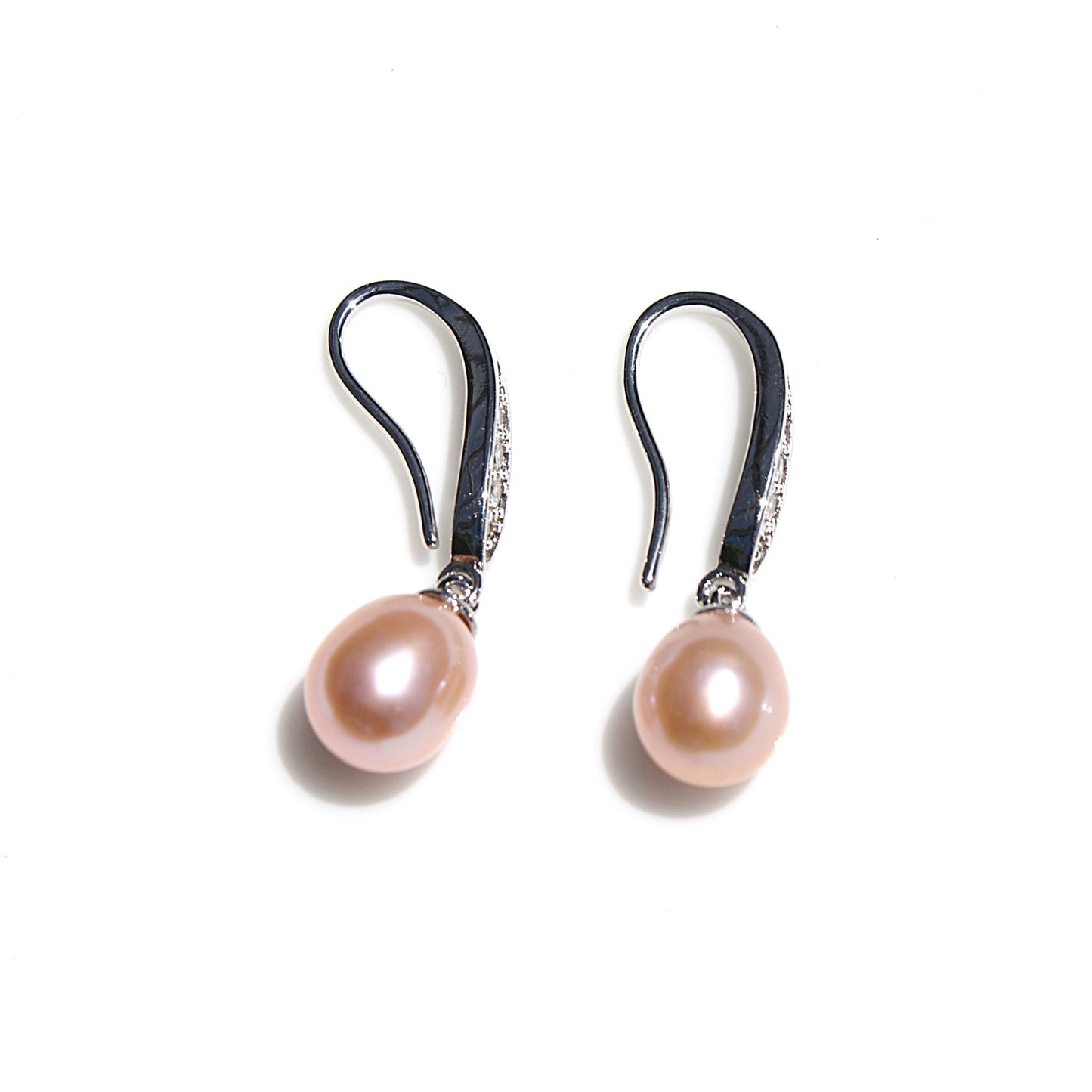 High-Luster Freshwater Teardrop Pearl Earrings (PE0009)