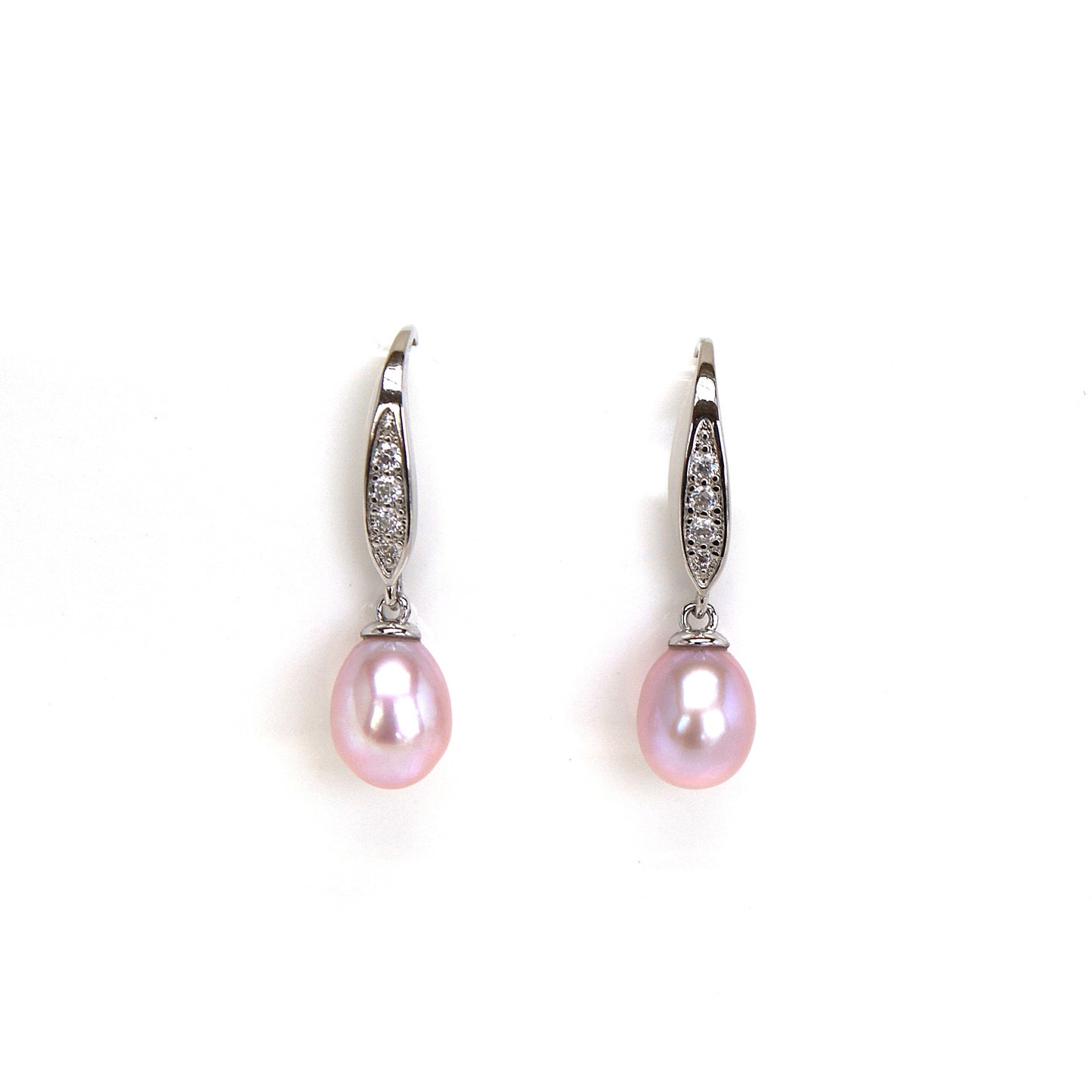 High-Luster Freshwater Teardrop Pearl Earrings (PE0009)