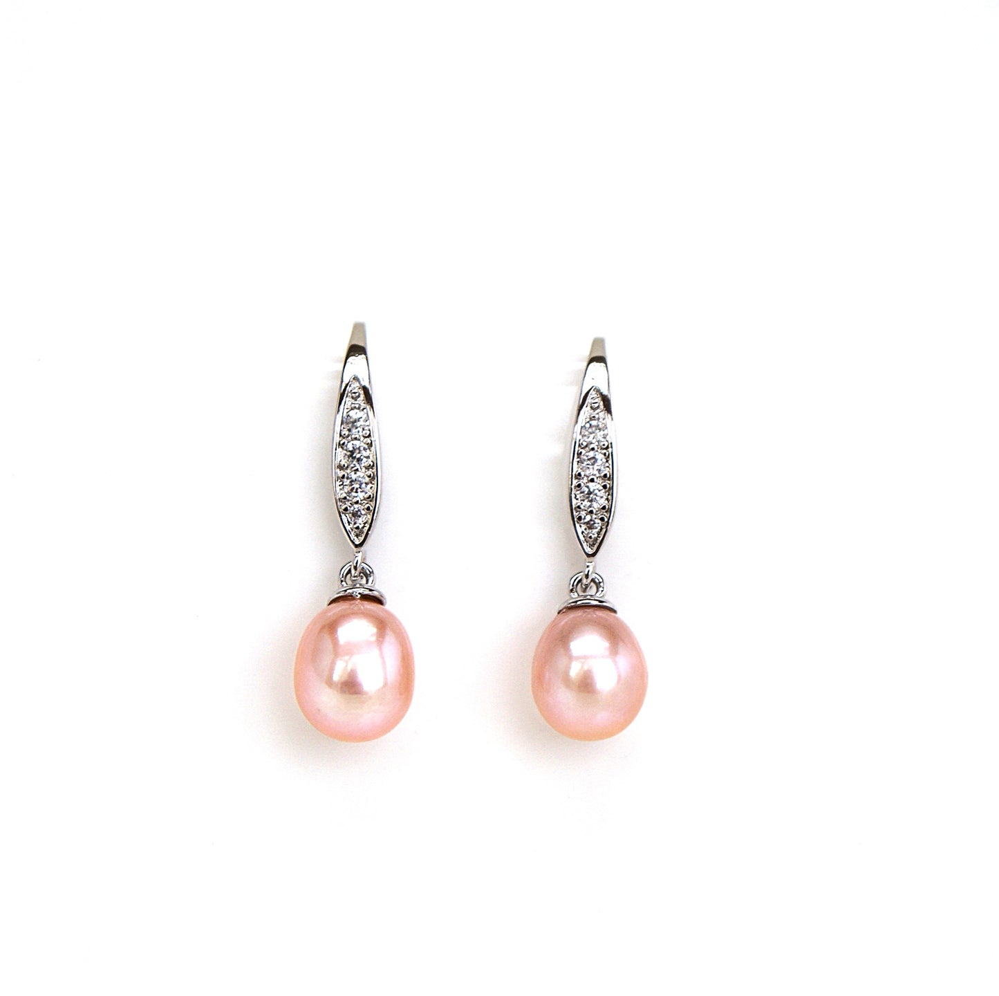 High-Luster Freshwater Teardrop Pearl Earrings (PE0009)