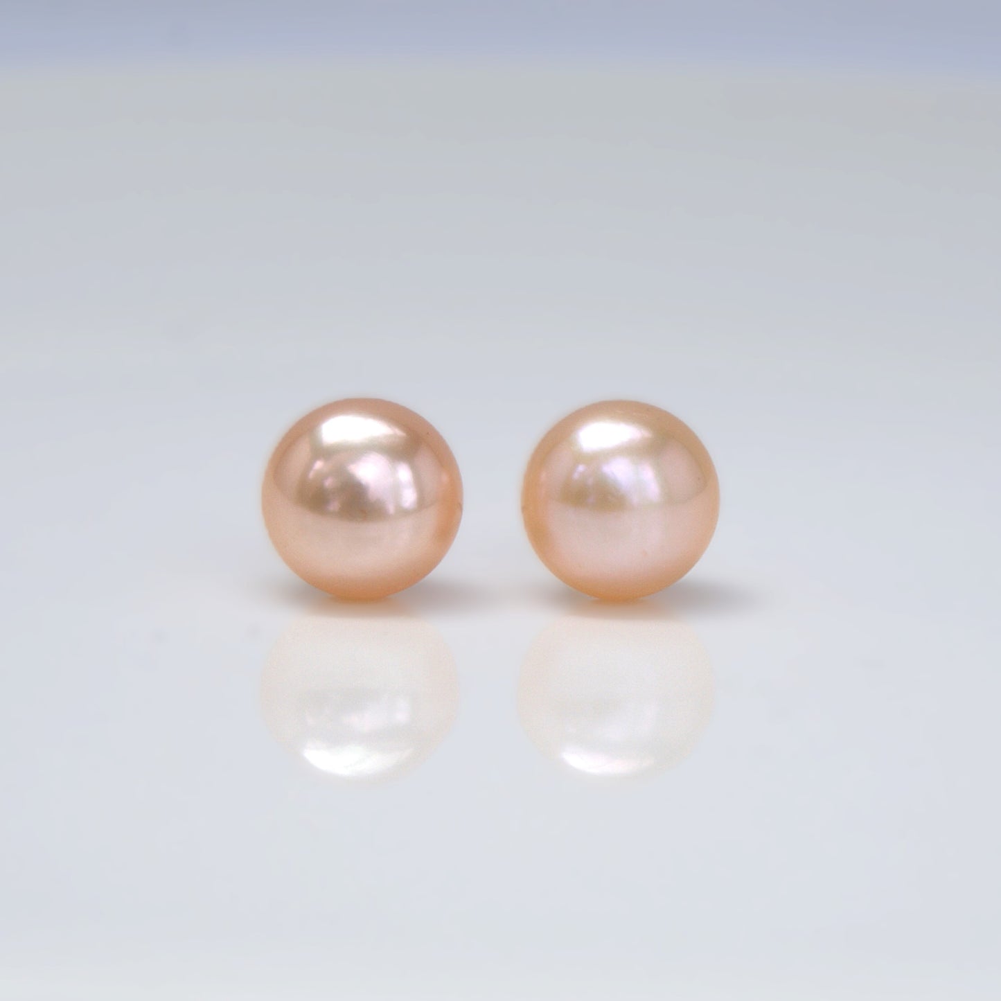 Freshwater Pearl Stud Earrings S925 Bun-shaped (PE0006)