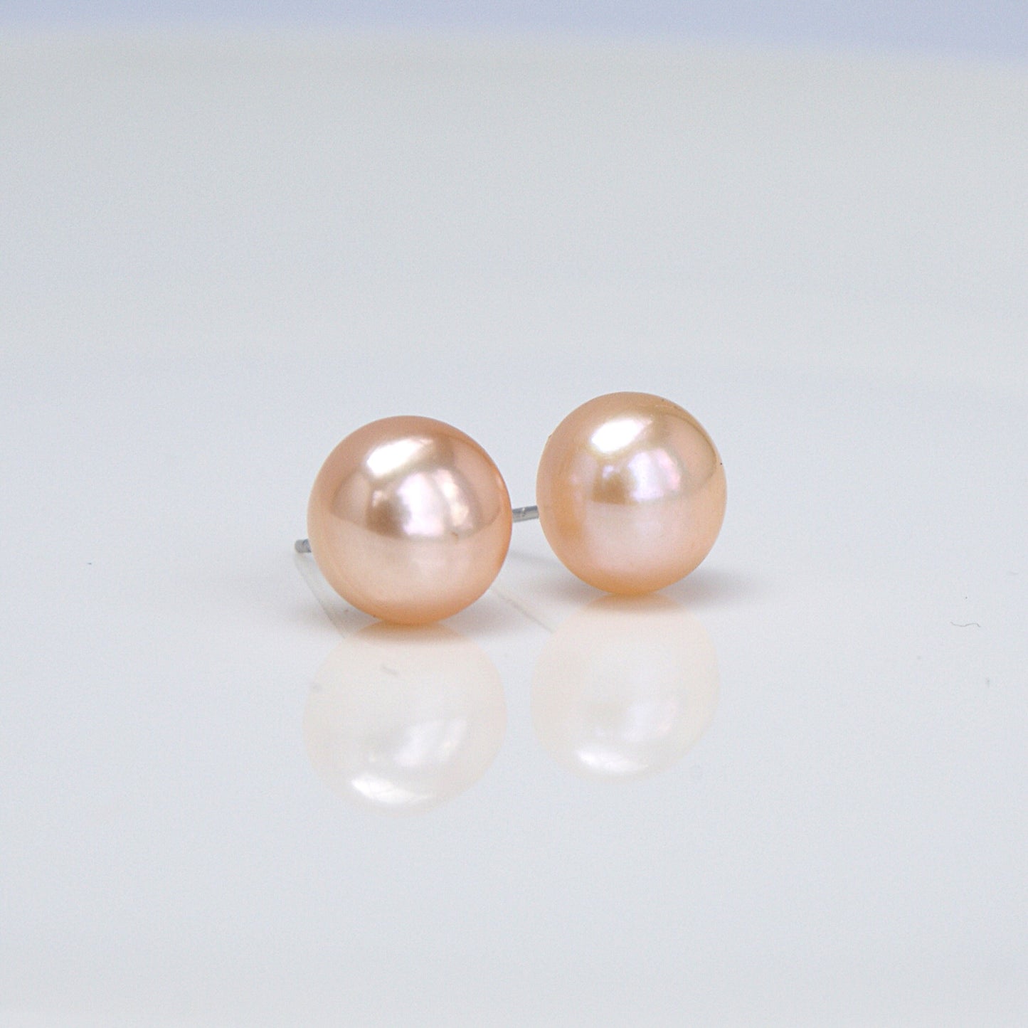 Freshwater Pearl Stud Earrings S925 Bun-shaped (PE0006)