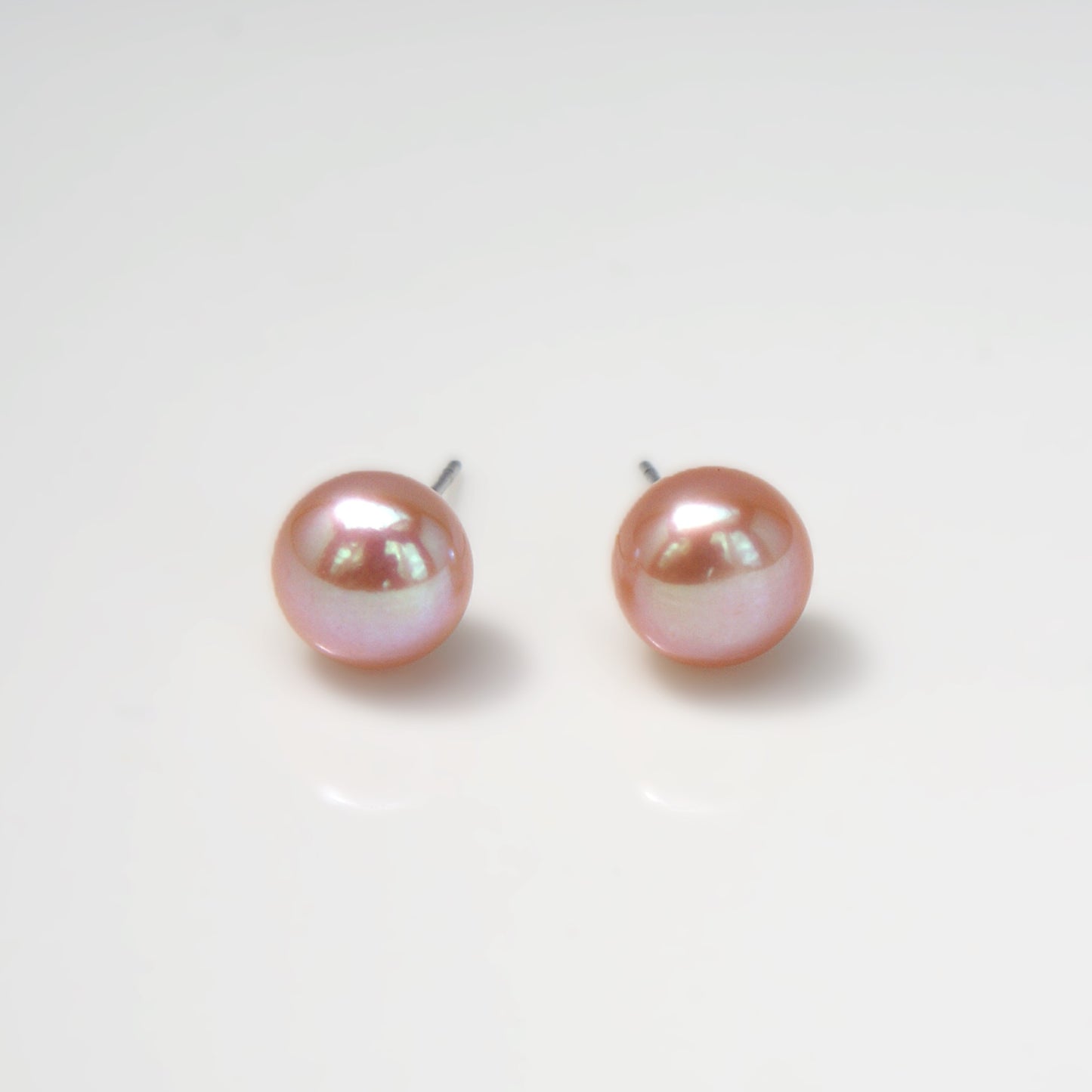 Freshwater Pearl Stud Earrings S925 Bun-shaped (PE0006)