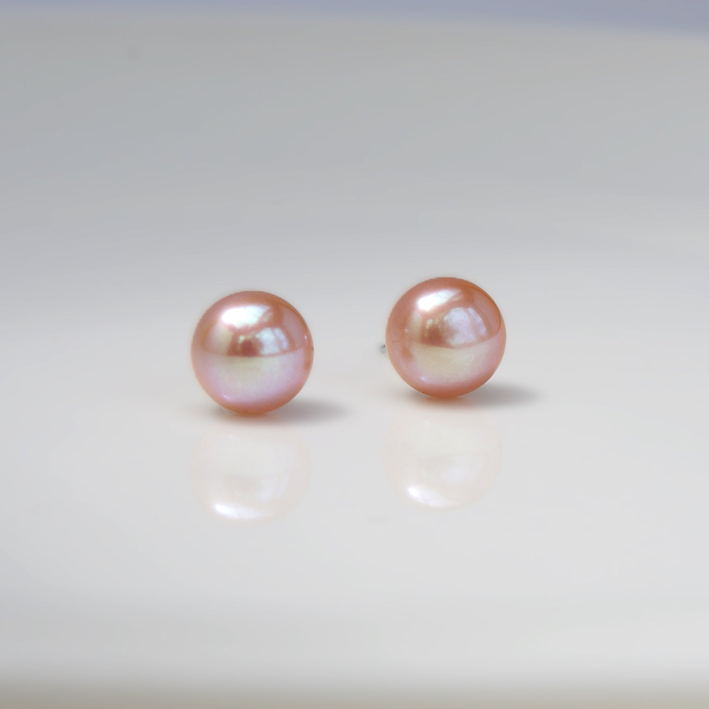 Freshwater Pearl Stud Earrings S925 Bun-shaped (PE0006)