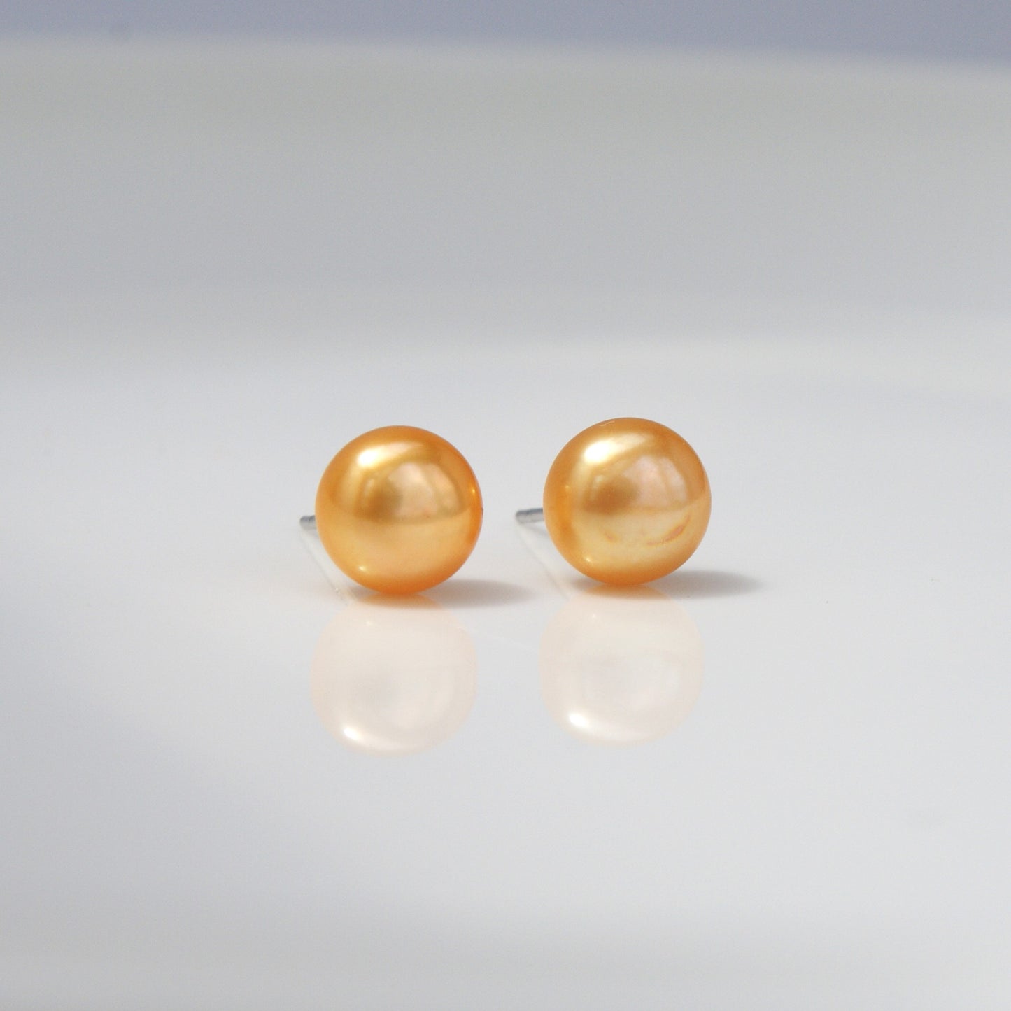 Freshwater Pearl Stud Earrings S925 Bun-shaped (PE0006)