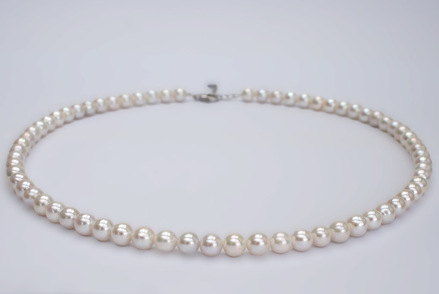 Freshwater Pearl Necklace 5-6mm Round [length: 40cm+5cm] (PN0008)