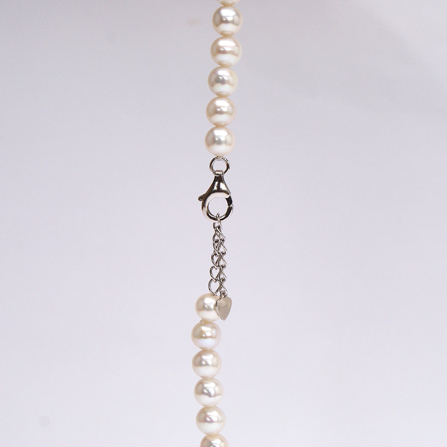 Freshwater Pearl Necklace 5-6mm Round [length: 40cm+5cm] (PN0008)