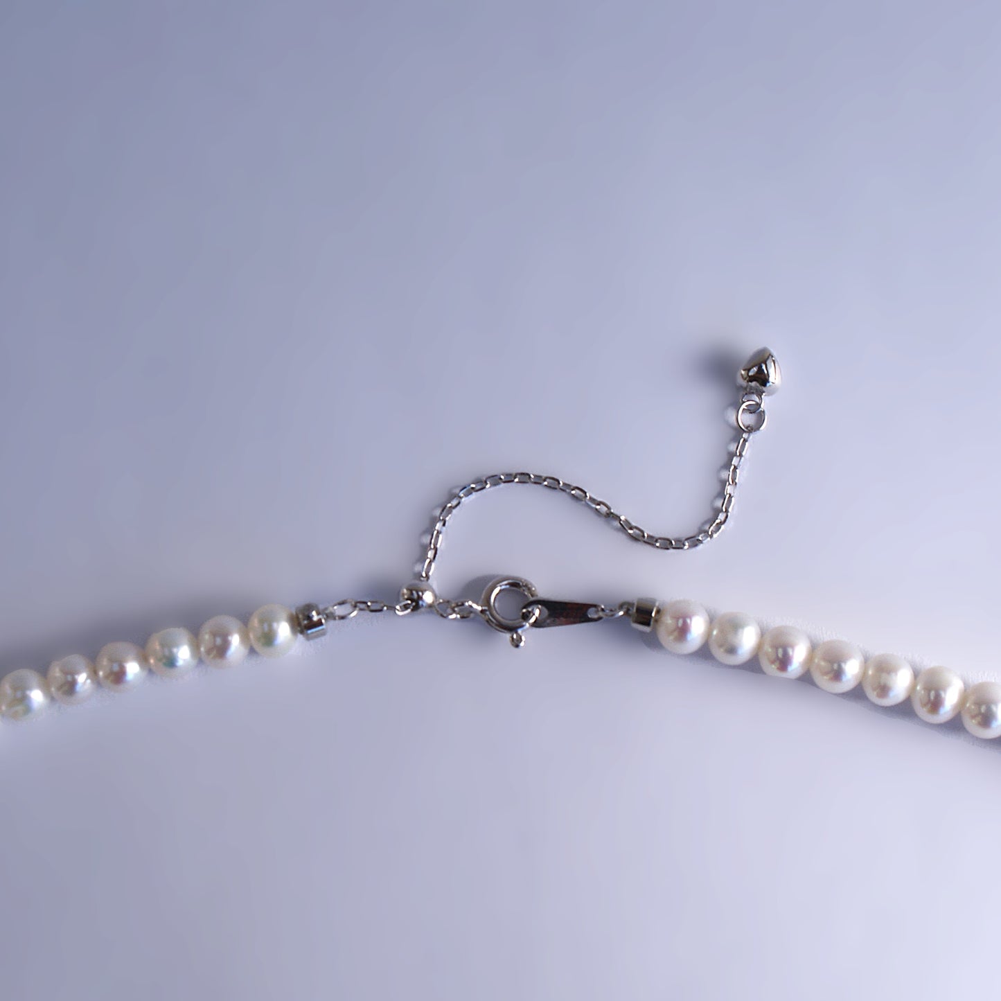 Freshwater Pearl Necklace 4mm Round (length 40cm+5cm) (PN0005)