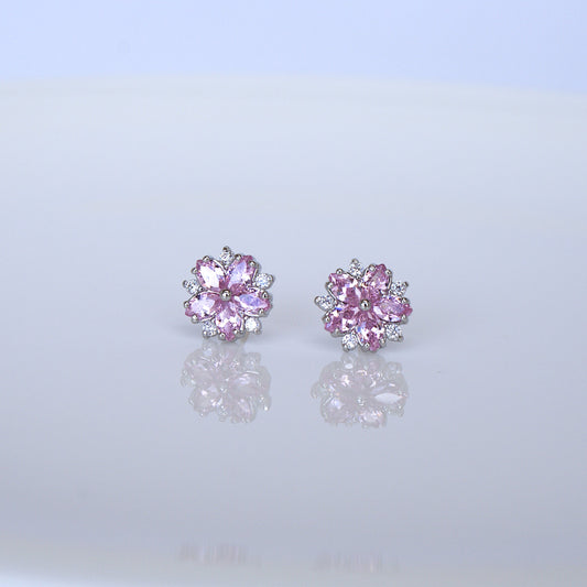 Blossom Flower Stud Earrings (FE0010)