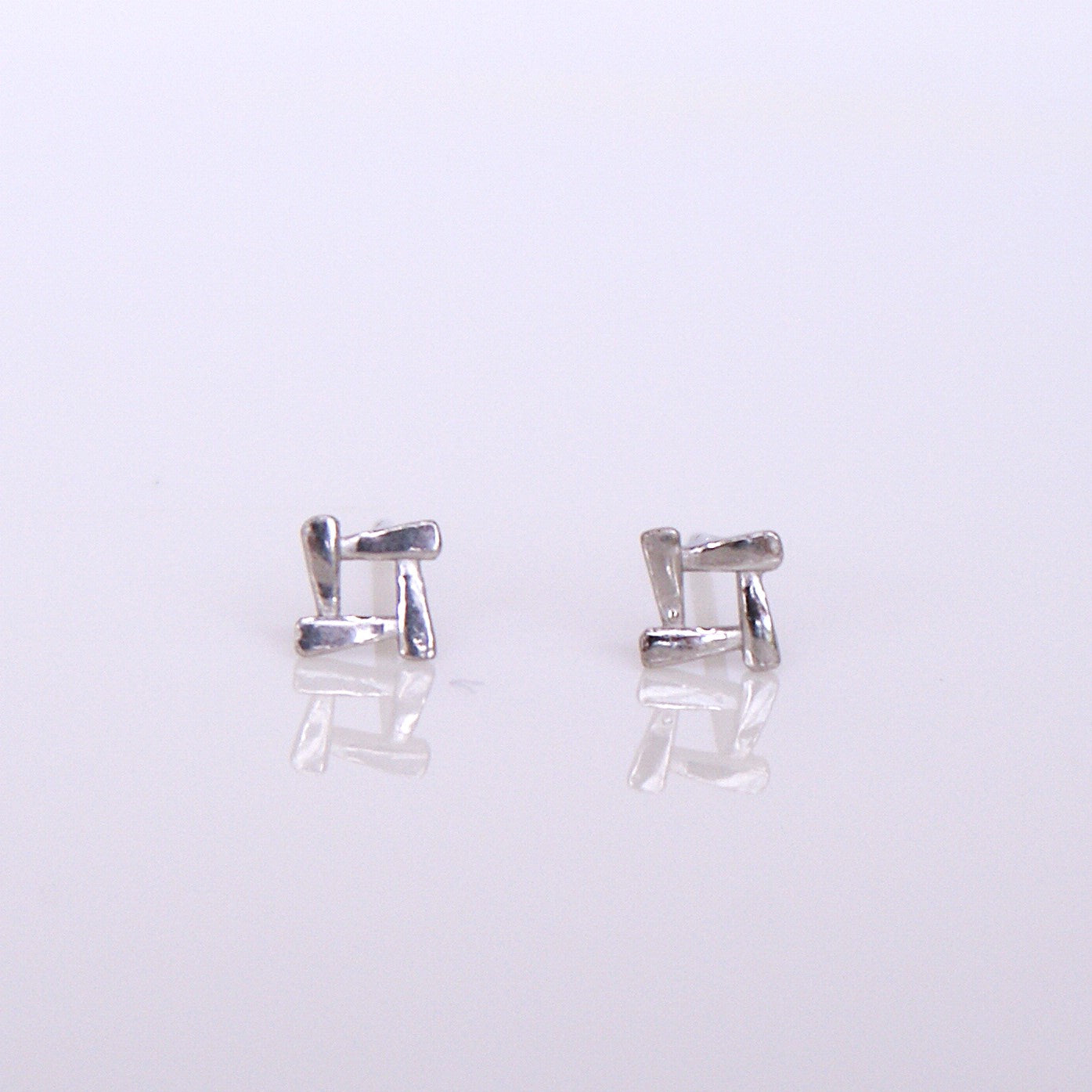 Sterling Silver Stud Earrings [925 Silver Hypoallergenic] (FE0020)