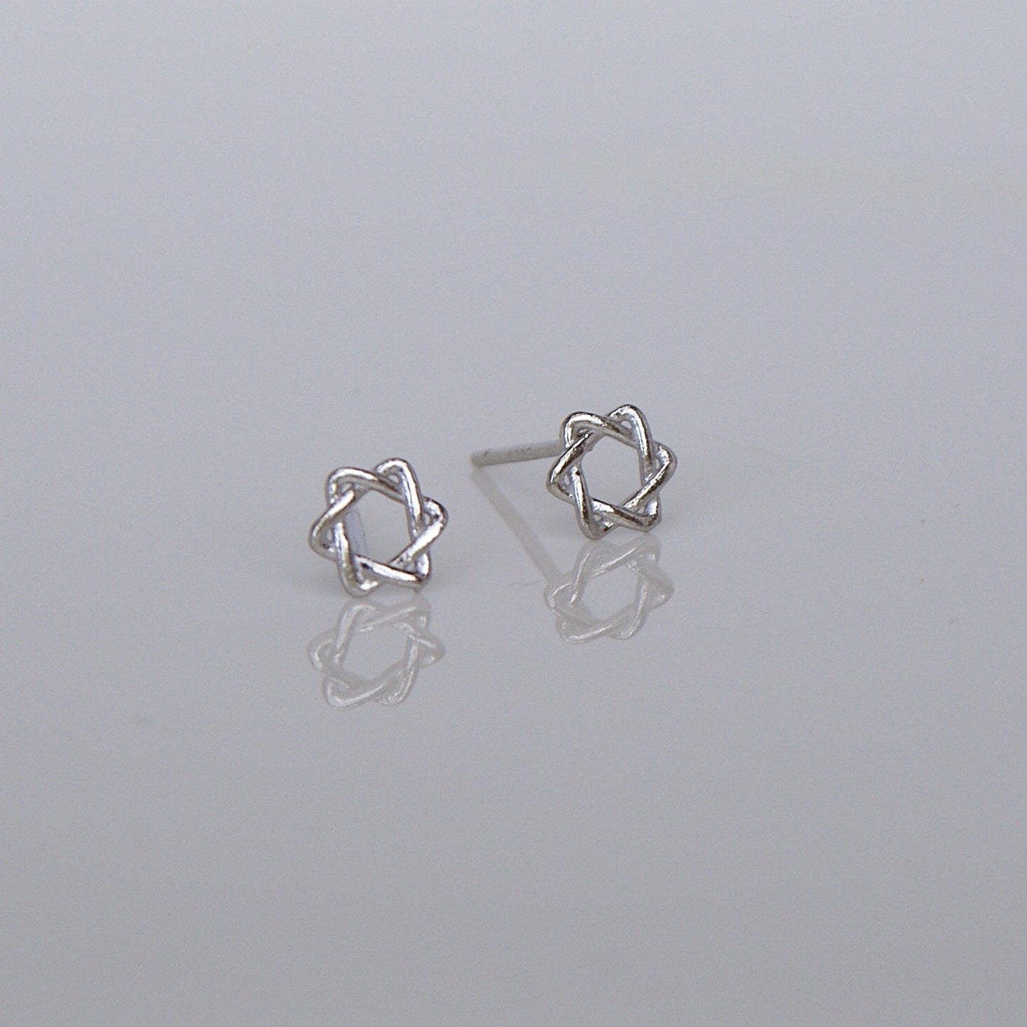 Sterling Silver Stud Earrings [925 Silver Hypoallergenic] (FE0020)