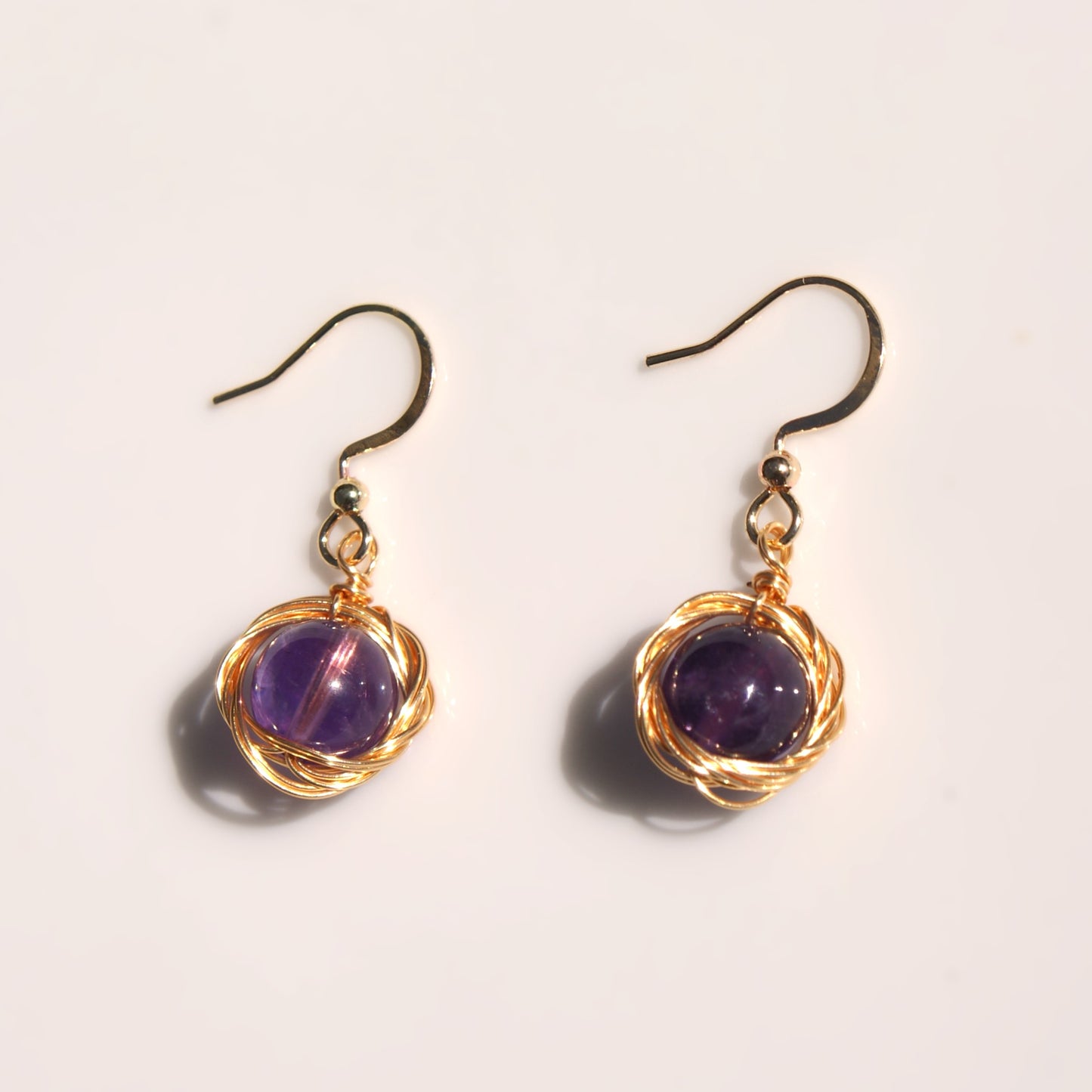 Nature Stone Dangle Hook Earrings (FE0016)