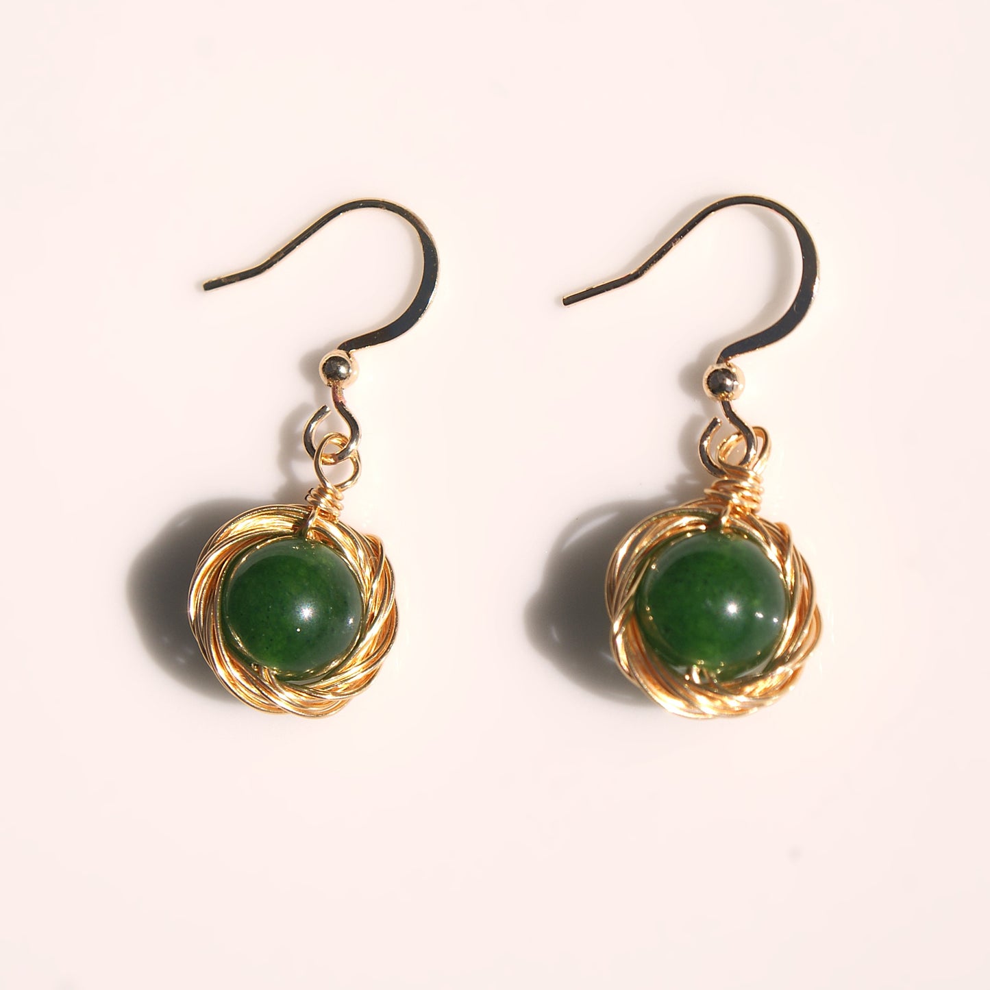 Nature Stone Dangle Hook Earrings (FE0016)