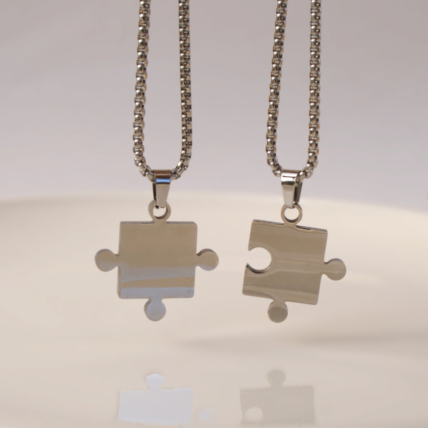 Perfect Match Puzzle Pendants Necklaces (FN0027)