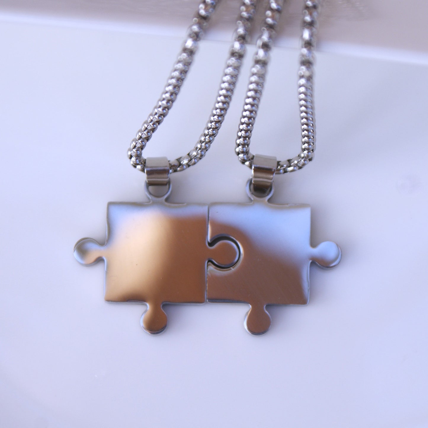 Perfect Match Puzzle Pendants Necklaces (FN0027)