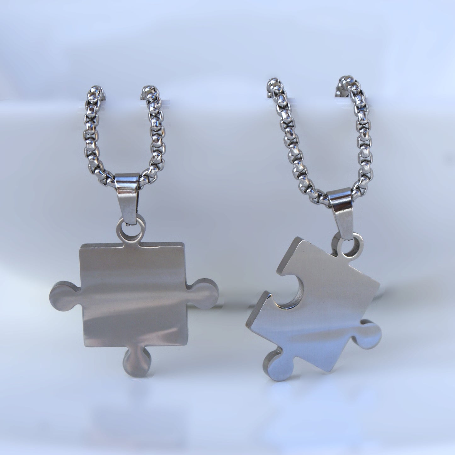 Perfect Match Puzzle Pendants Necklaces (FN0027)