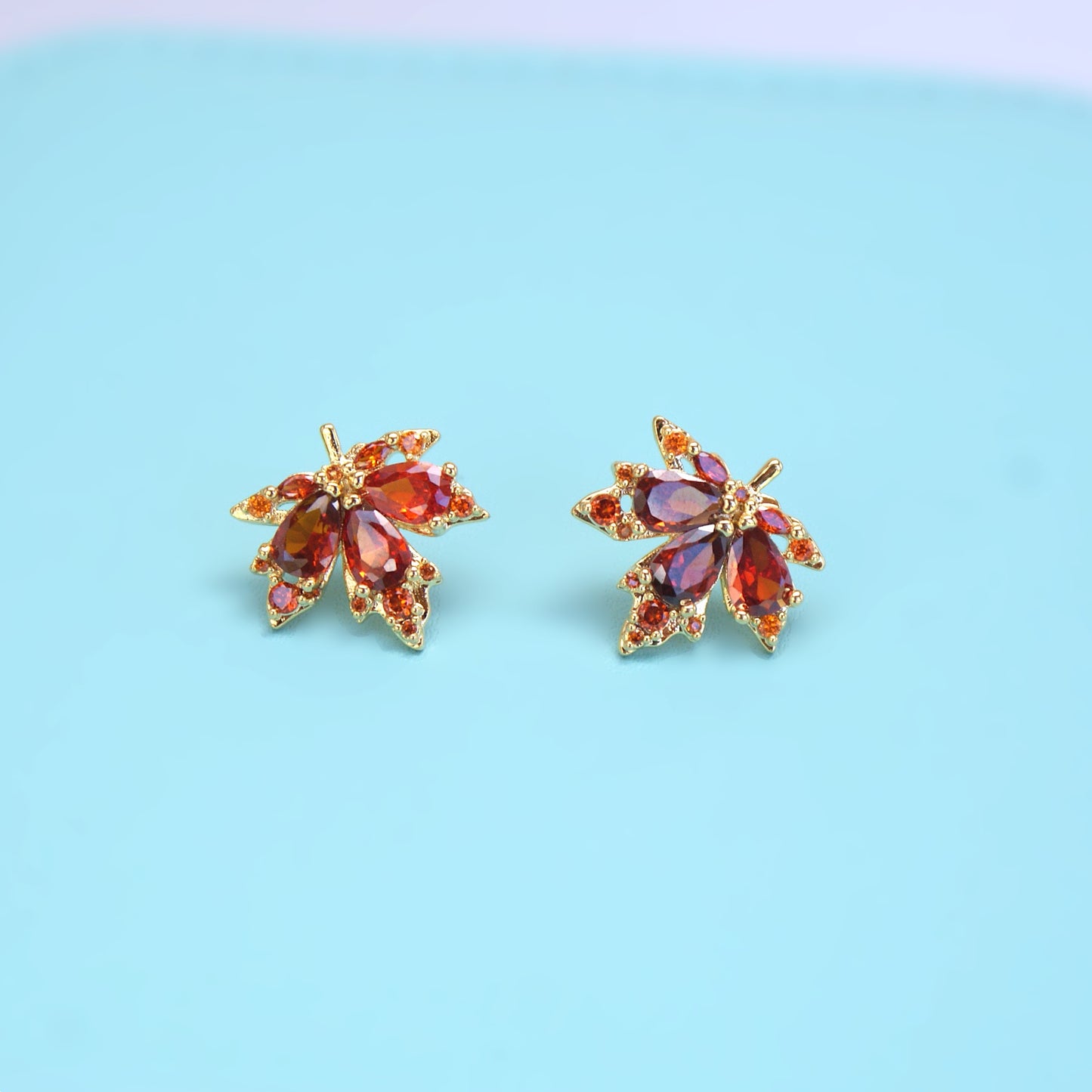 Maple Leaf Stud Earrings (FE0026)