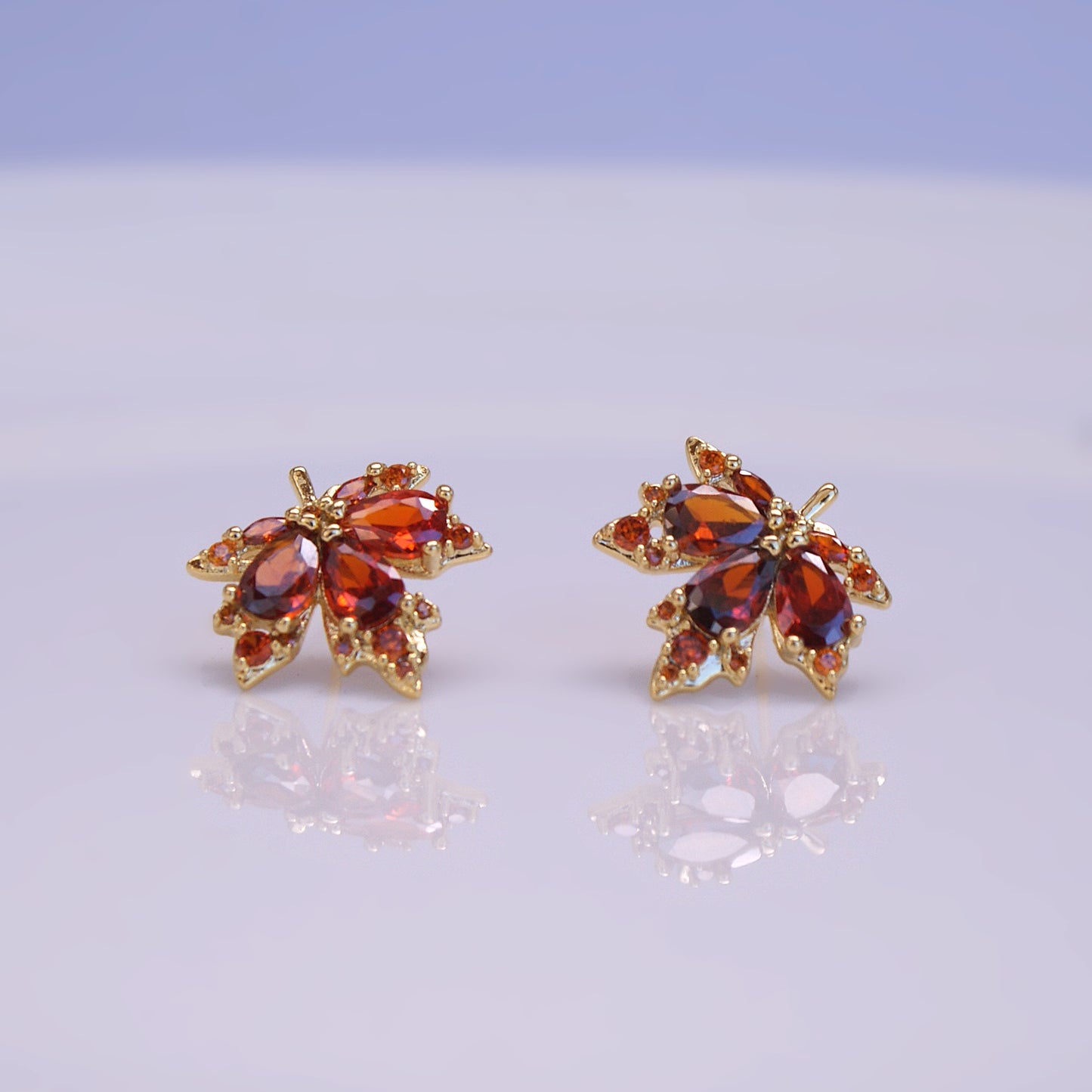 Maple Leaf Stud Earrings (FE0026)