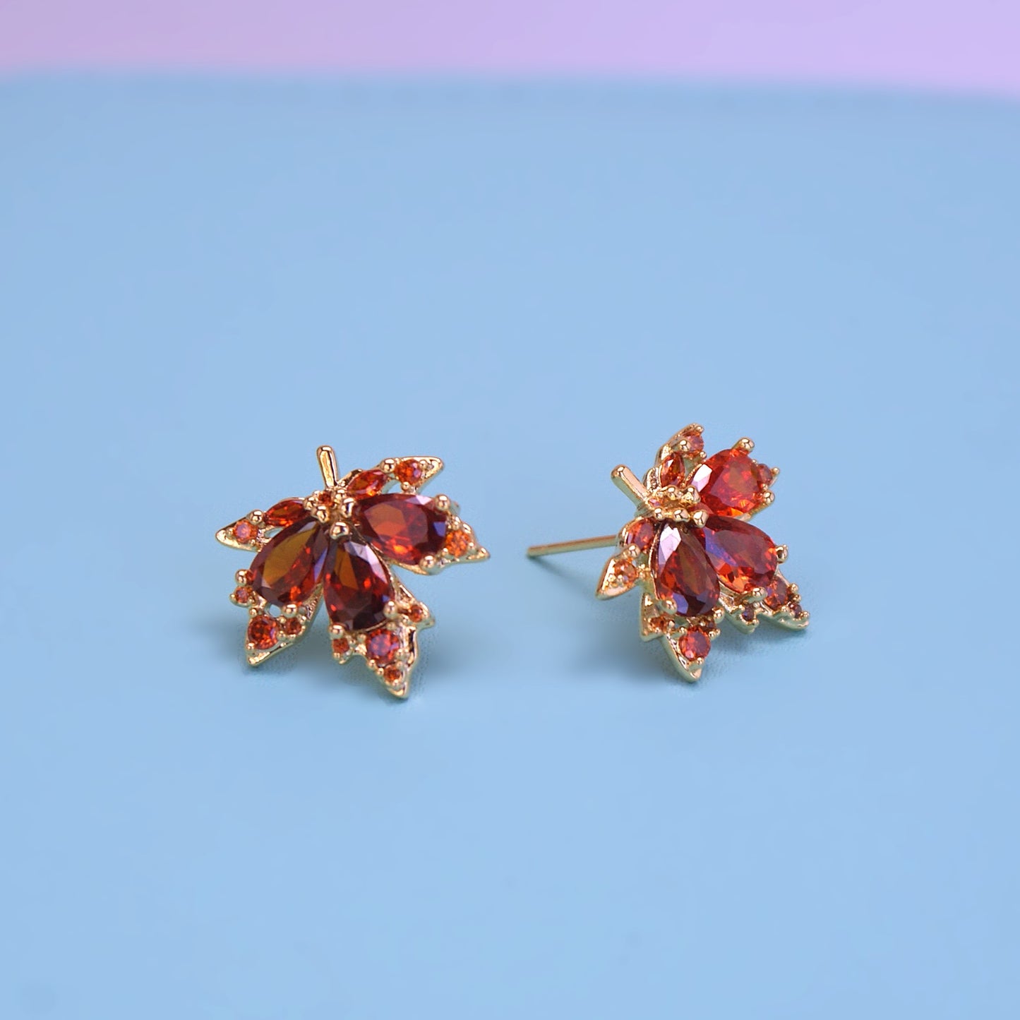 Maple Leaf Stud Earrings (FE0026)