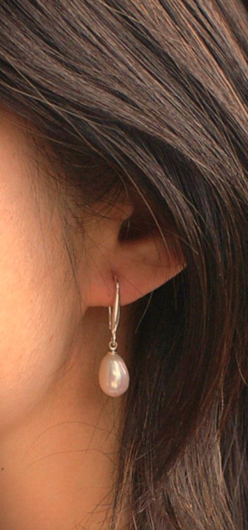 Freshwater Pearl Drop Dangle Earrings (PE0004)